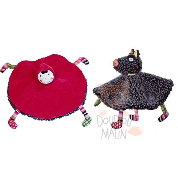 Ebulobo - comforter wolf and little red riding hood 25 cm 